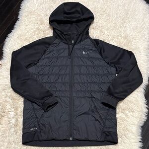 Nike Black Hooded Puffer Jacket